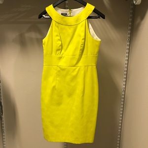 Muse yellow dress, size 4